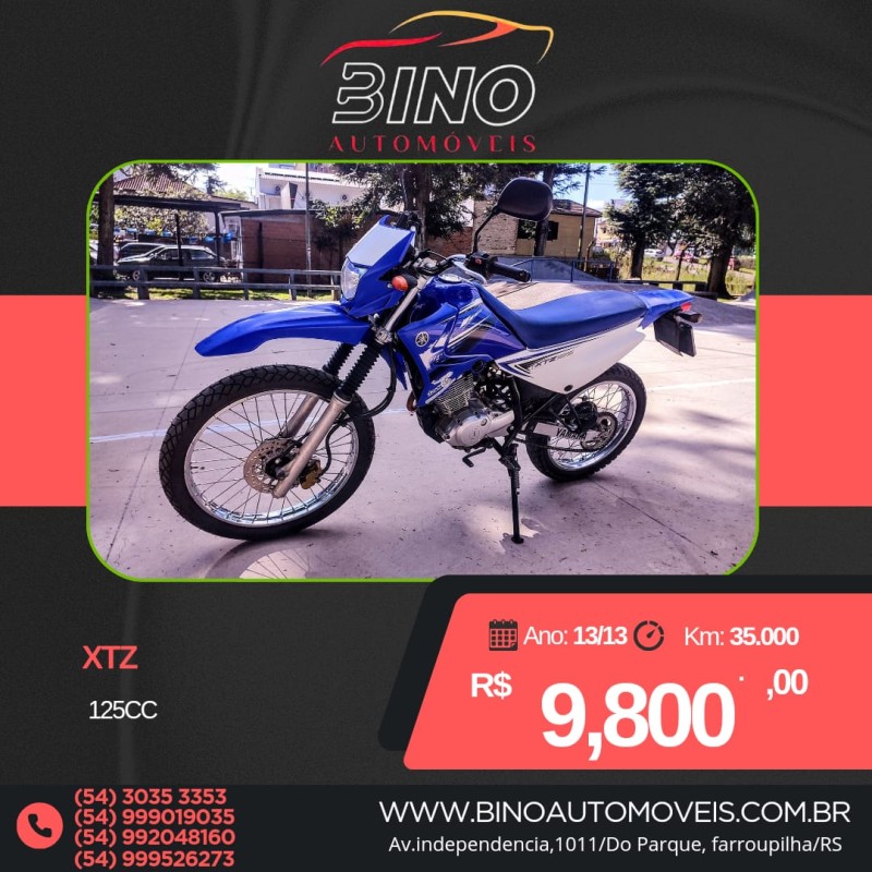 xtz 125 e 2013 farroupilha