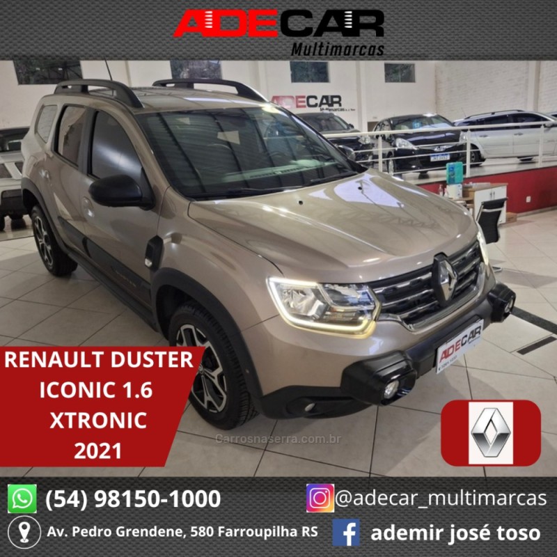 duster 1.6 iconic 16v flex 4p automatico 2021 farroupilha