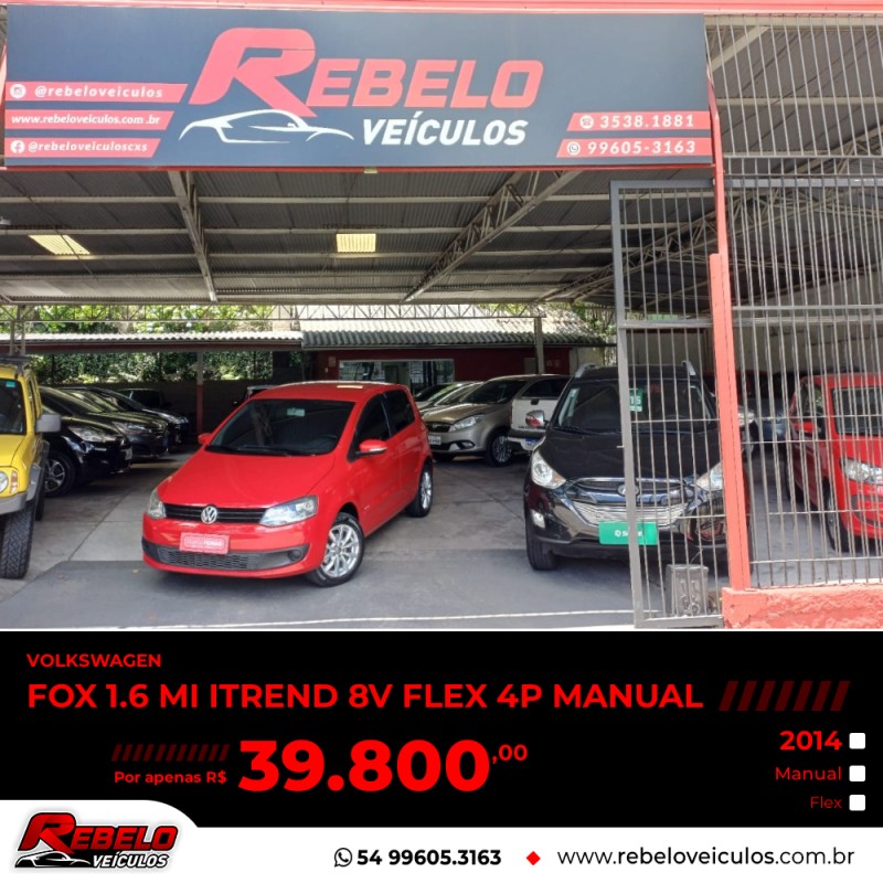 fox 1.6 mi itrend 8v flex 4p manual 2014 caxias do sul