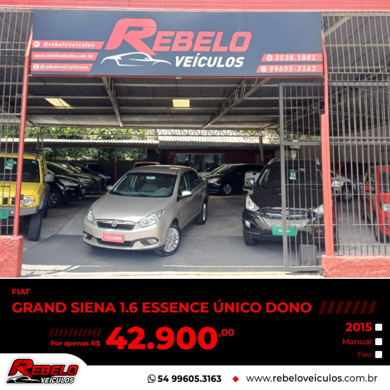 grand siena 1.6 mpi essence 16v flex 4p manual 2015 caxias do sul