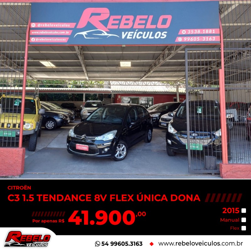 c3 1.5 tendance 8v flex 4p manual 2015 caxias do sul