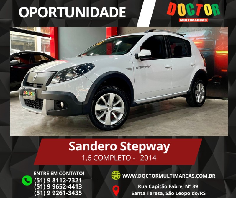 sandero 1.6 stepway 8v flex 4p manual 2014 sao leopoldo