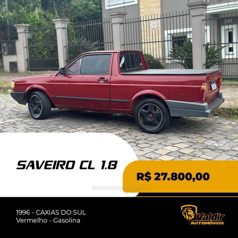 SAVEIRO 1.8 CL CS 8V GASOLINA 2P MANUAL - 1996 - CAXIAS DO SUL