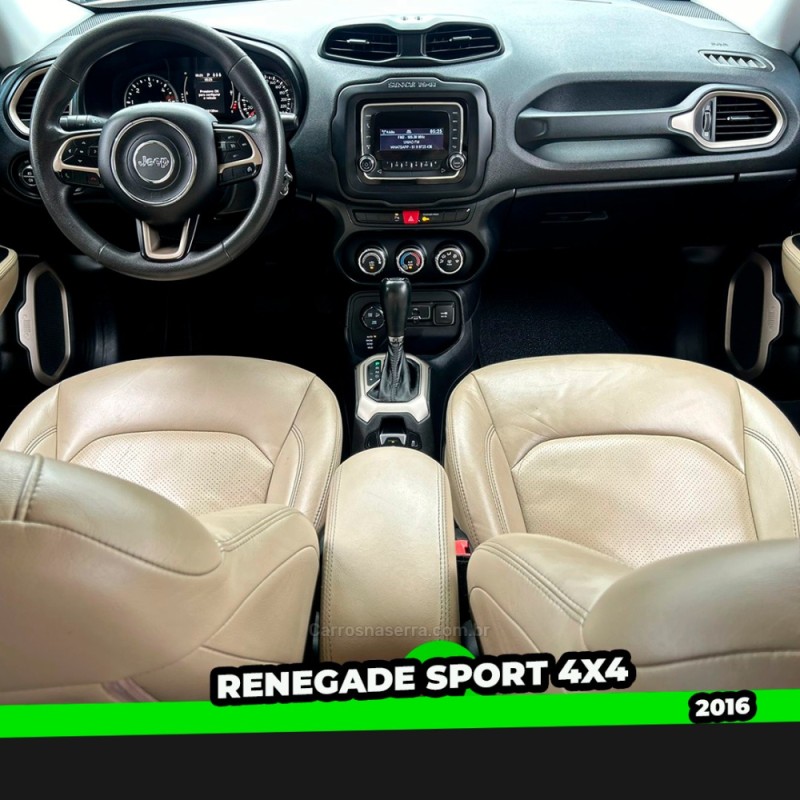 RENEGADE 2.0 16V TURBO DIESEL SPORT 4P 4X4 AUTOMÁTICO - 2016 - TAQUARA