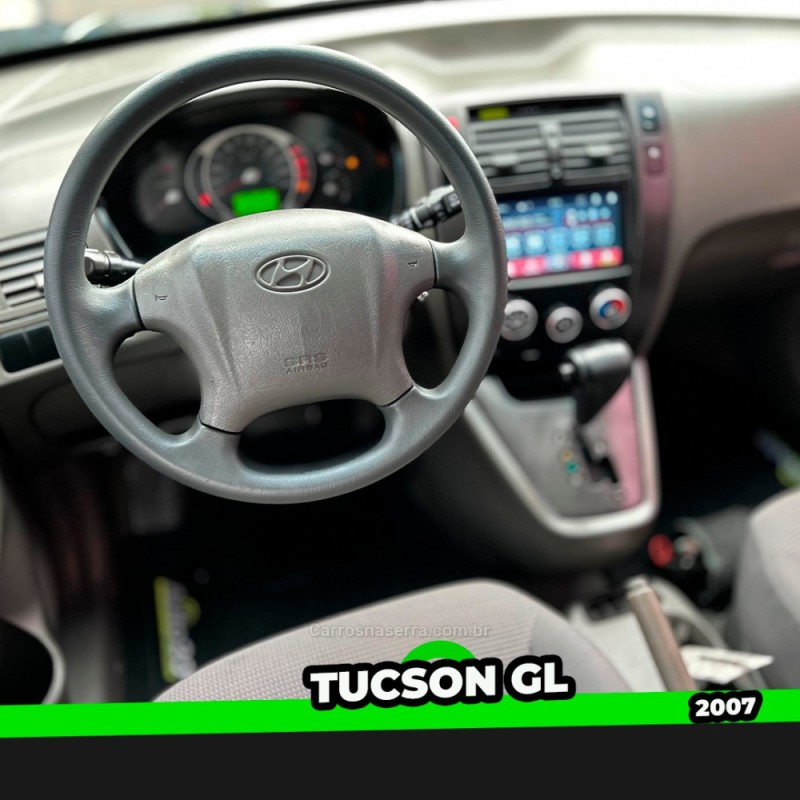 TUCSON 2.0 MPFI GL 16V 142CV 2WD GASOLINA 4P AUTOMÁTICO - 2007 - TAQUARA