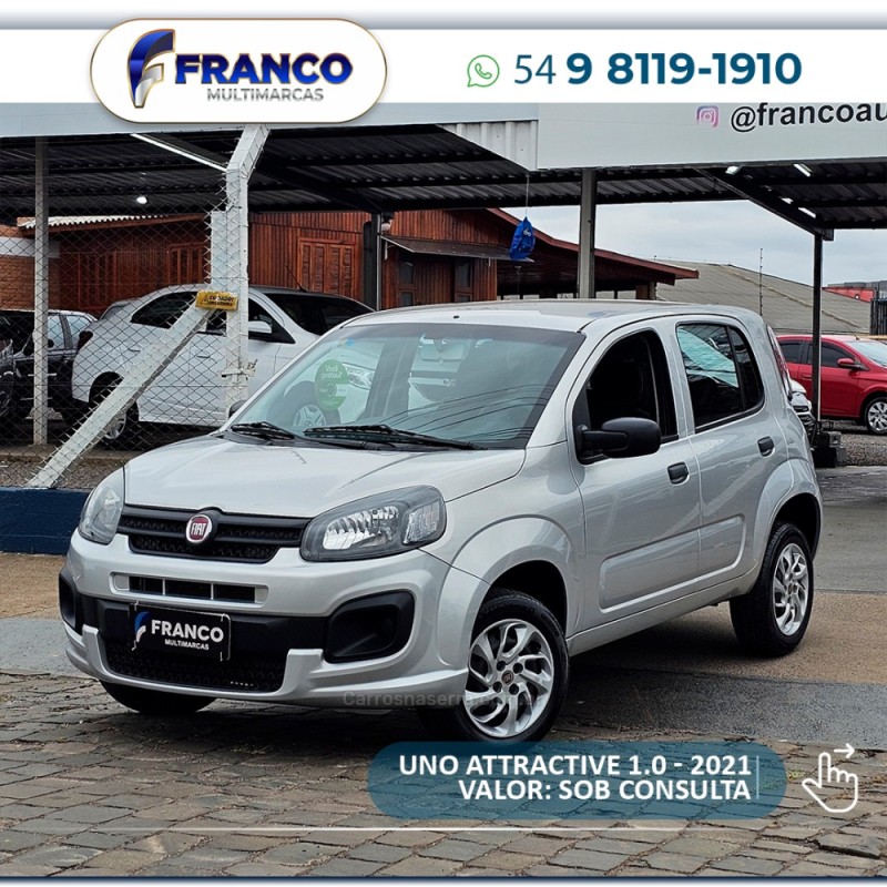 uno 1.0 evo attractive 8v flex 4p manual 2021 vacaria