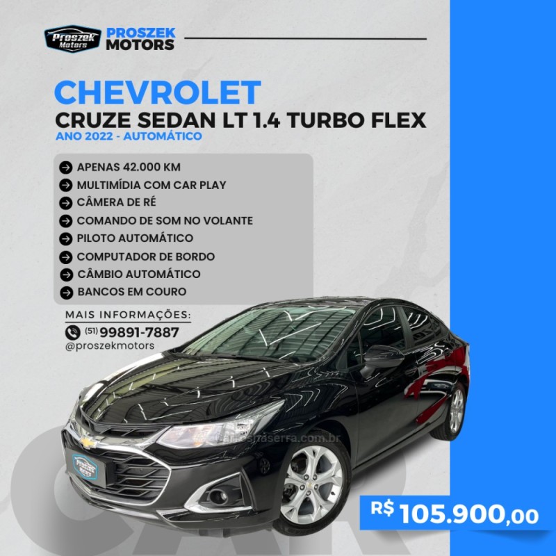 cruze 1.8 lt 16v flex 4p automatico 2022 canoas