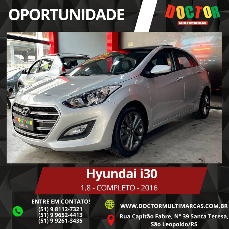 i30 1.8 mpi 16v gasolina 4p automatico 2016 sao leopoldo