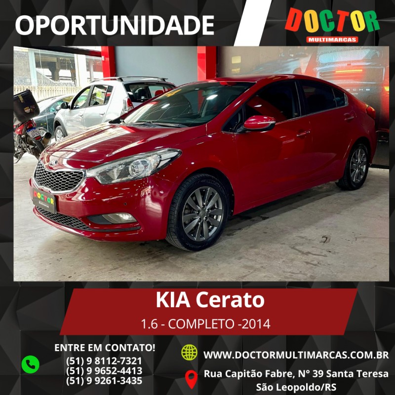 cerato 1.6 sx3 16v gasolina 4p automatico 2014 sao leopoldo