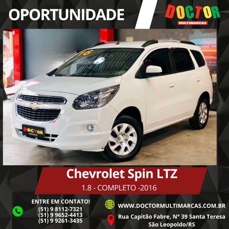 spin 1.8 ltz 8v flex 4p automatico 2016 sao leopoldo