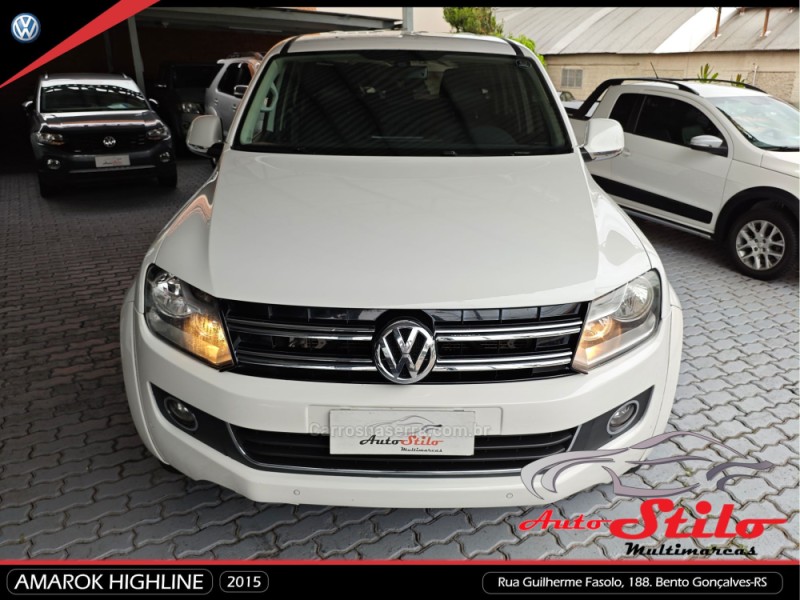 AMAROK 2.0 HIGHLINE 4X4 CD 16V TURBO INTERCOOLER DIESEL 4P AUTOMÁTICO - 2015 - BENTO GONçALVES