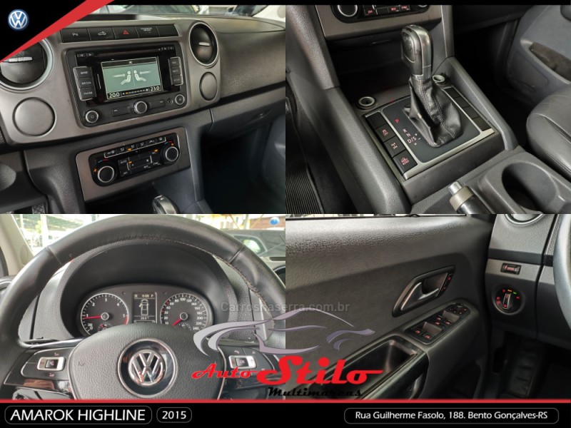 AMAROK 2.0 HIGHLINE 4X4 CD 16V TURBO INTERCOOLER DIESEL 4P AUTOMÁTICO - 2015 - BENTO GONçALVES