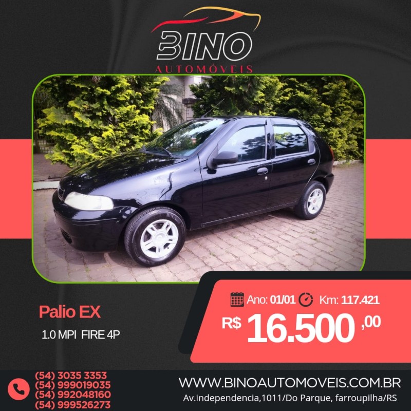 palio 1.0 mpi ex 16v gasolina 4p manual 2001 farroupilha