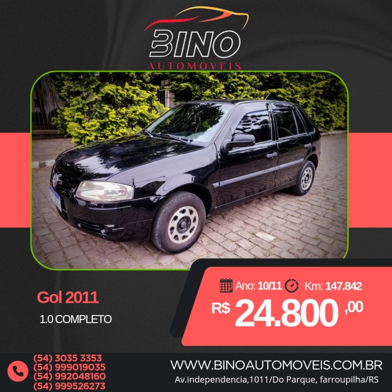 gol 1.0 mi 8v flex 4p manual 2011 farroupilha