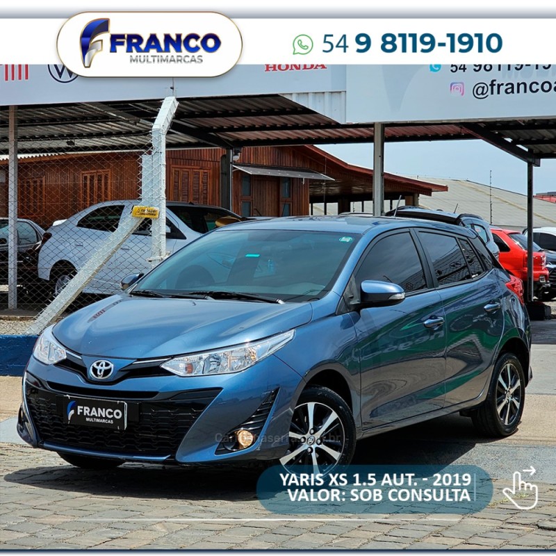 yaris 1.5 xs 16v flex 4p automatico 2019 vacaria