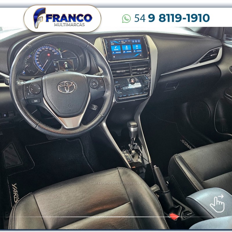 YARIS 1.5 XS 16V FLEX 4P AUTOMÁTICO - 2019 - VACARIA