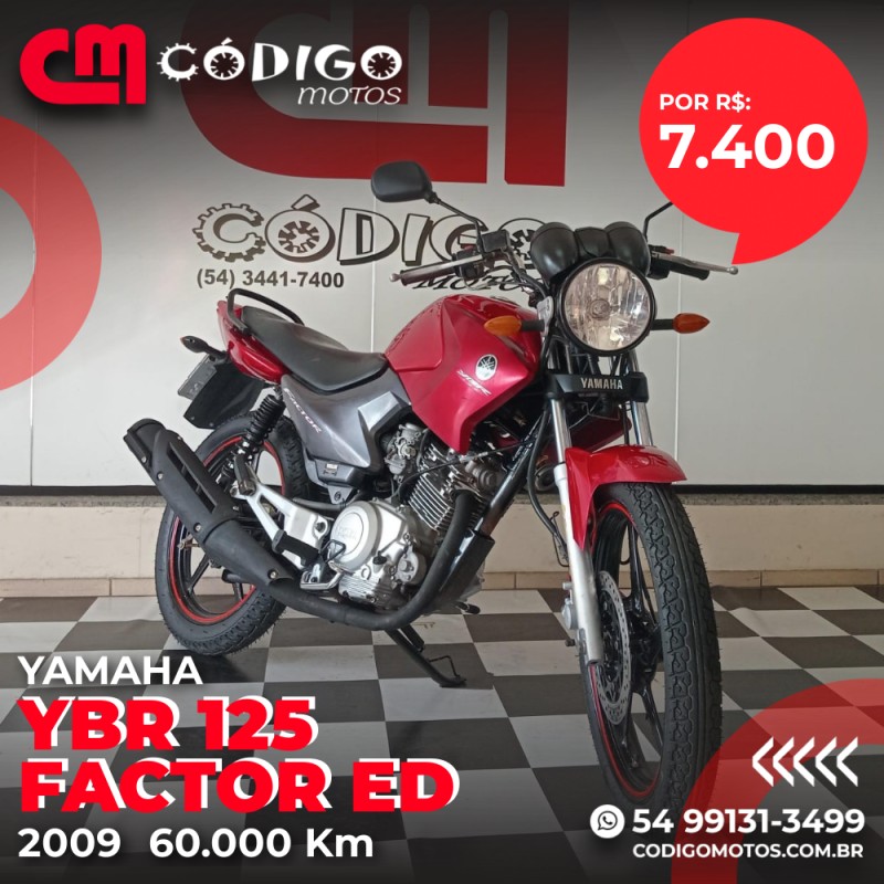 ybr 125 factor ed 2009 veranopolis