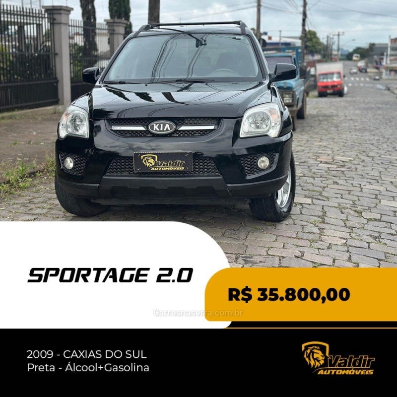 sportage 2.0 ex 4x2 16v flex 4p automatico 2009 caxias do sul