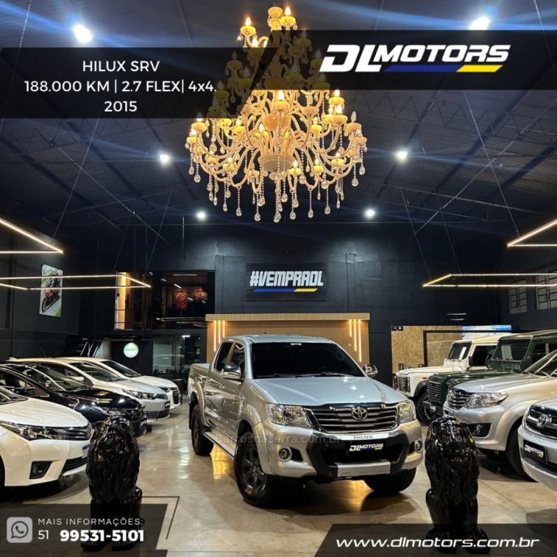 hilux 2.7 srv 4x4 cd 16v flex 4p automatico 2015 lajeado