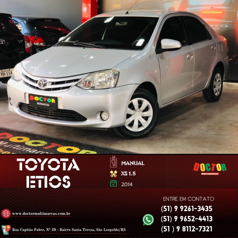 etios 1.5 xs 16v flex 4p manual 2014 sao leopoldo