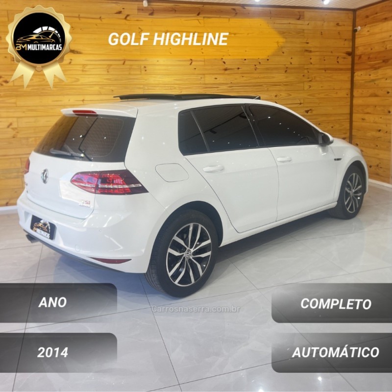 GOLF 1.4 TSI HIGHLINE 16V GASOLINA 4P AUTOMÁTICO - 2014 - VACARIA