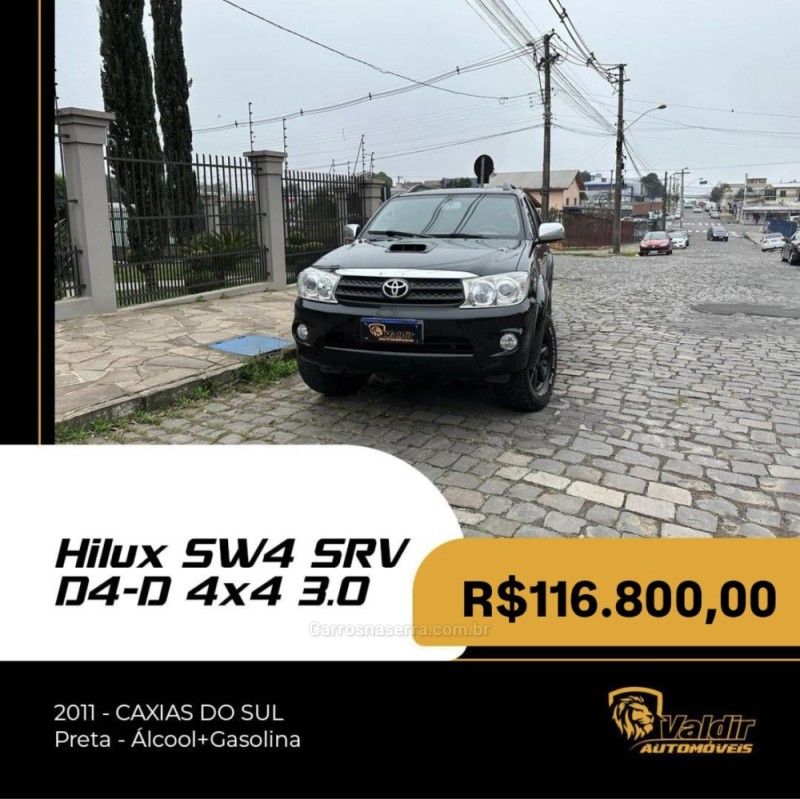 hilux sw4 3.0 srv 4x4 7 lugares 16v turbo intercooler diesel 4p automatico 2011 caxias do sul