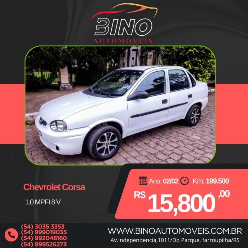 CORSA 1.0 MPFI MILENIUM SEDAN 8V GASOLINA 4P MANUAL