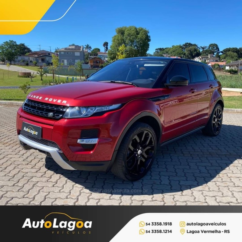 RANGE ROVER EVOQUE 2.0 DYNAMIC 4WD 16V GASOLINA 4P AUTOMÁTICO - 2015 - LAGOA VERMELHA