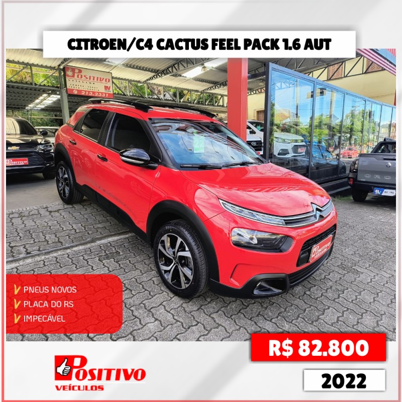 c4 cactus 1.6 vti feel pack flex 4p automatico 2022 caxias do sul