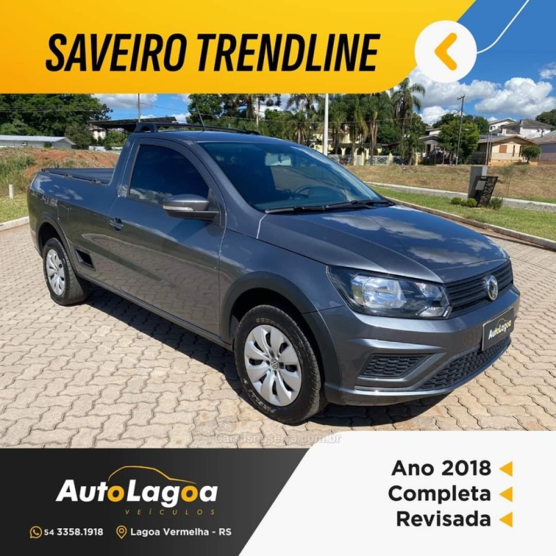 saveiro 1.6 mi trendline cd 8v flex 2p manual 2018 lagoa vermelha