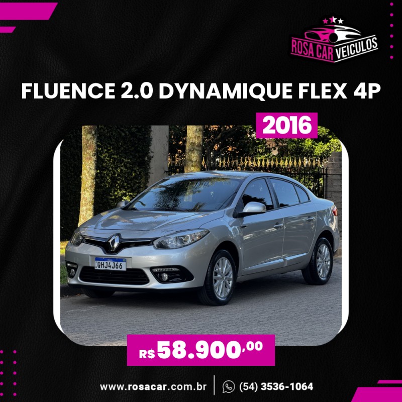 fluence 2.0 dynamique 16v flex 4p automatico 2016 caxias do sul