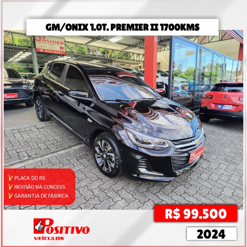 onix 1.0 premier ii 12v turbo flex 4p automatico 2024 caxias do sul