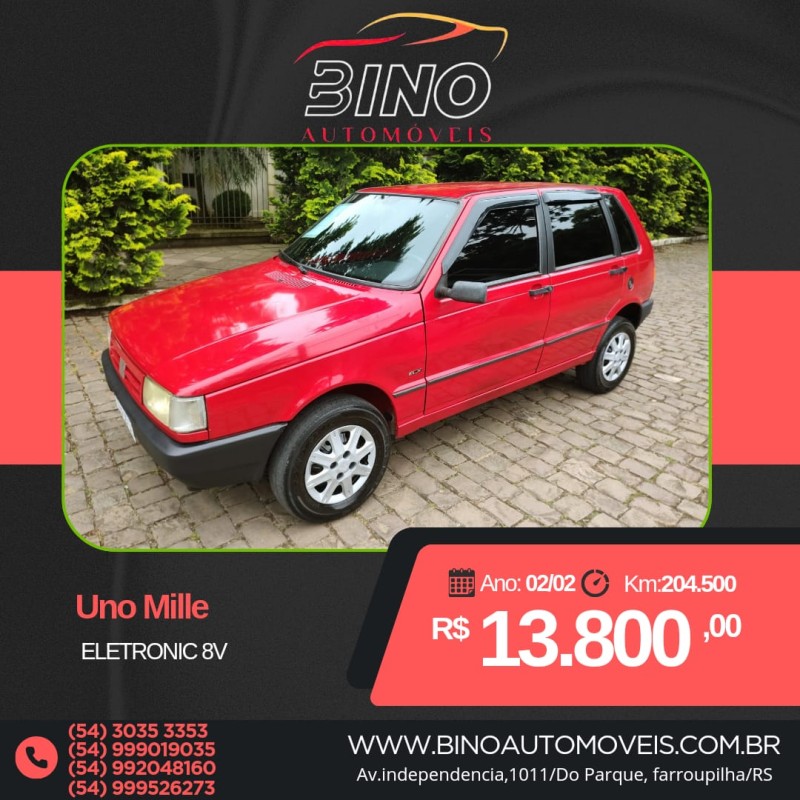 uno 1.0 mille eletronic 8v gasolina 4p manual 1995 farroupilha