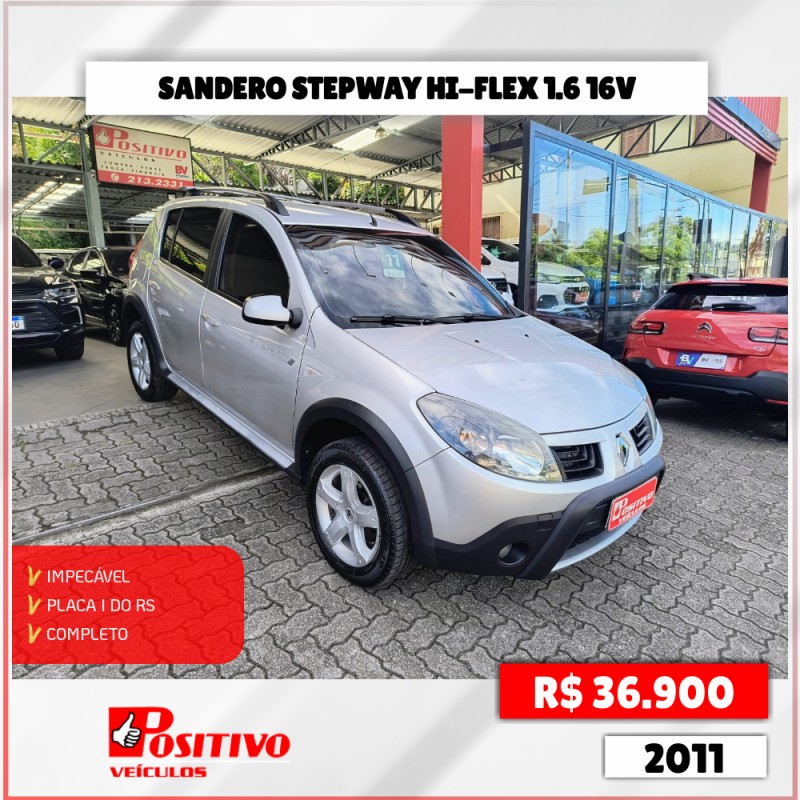 sandero 1.6 stepway 16v flex 4p manual 2011 caxias do sul