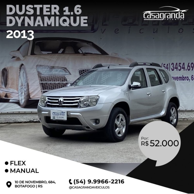 DUSTER 1.6 DYNAMIQUE 4X2 16V FLEX 4P MANUAL