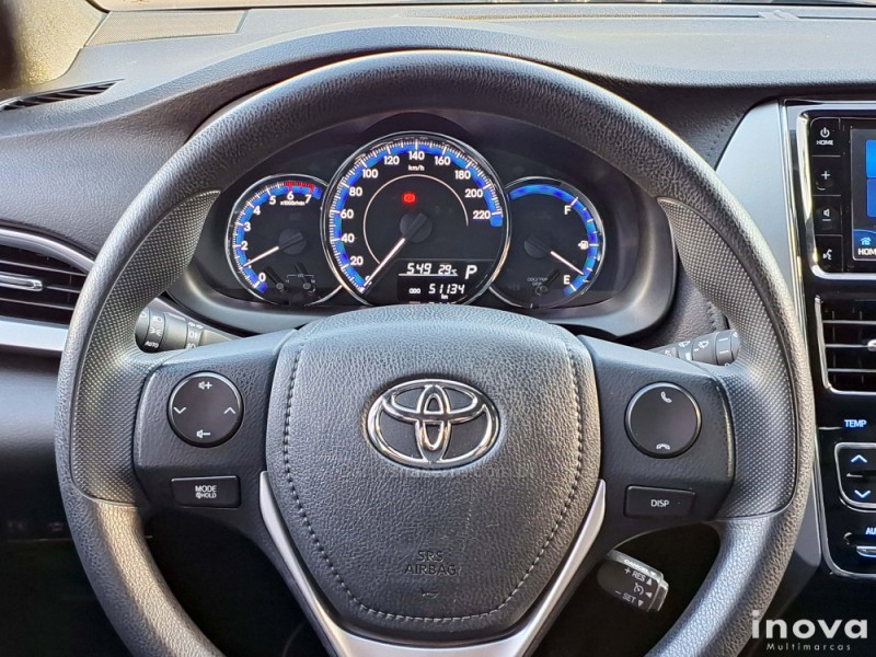 YARIS 1.3 16V FLEX XL PLUS TECH MULTIDRIVE17 - 2019 - NOVO HAMBURGO