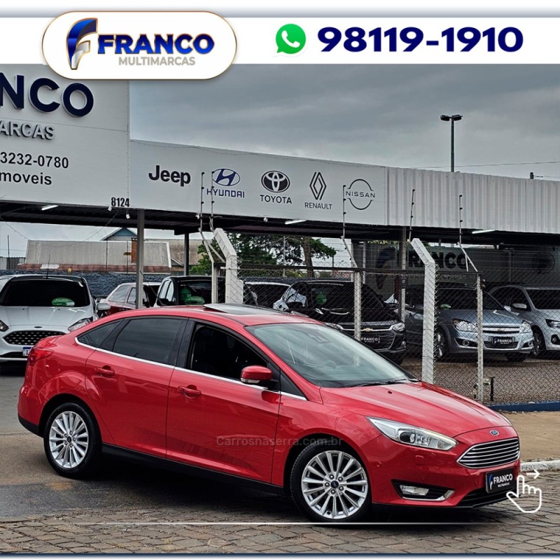 FOCUS 2.0 TITANIUM SEDAN 16V FLEX 4P AUTOMÁTICO - 2016 - VACARIA