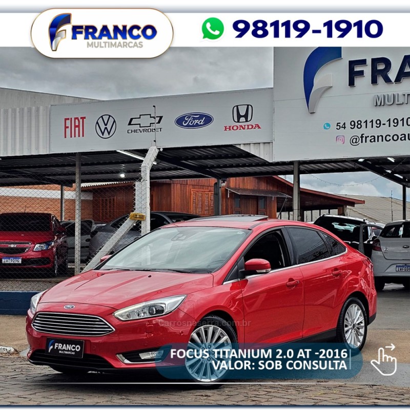 focus 2.0 titanium sedan 16v flex 4p automatico 2016 vacaria