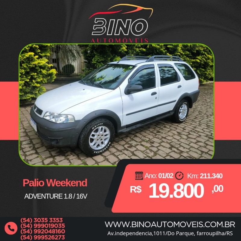 palio 1.6 mpi adventure weekend 16v gasolina 4p manual 2002 farroupilha