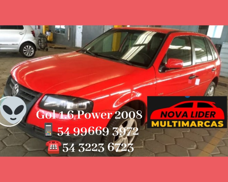 gol 1.6 mi power 8v flex 4p manual g.iv 2008 caxias do sul