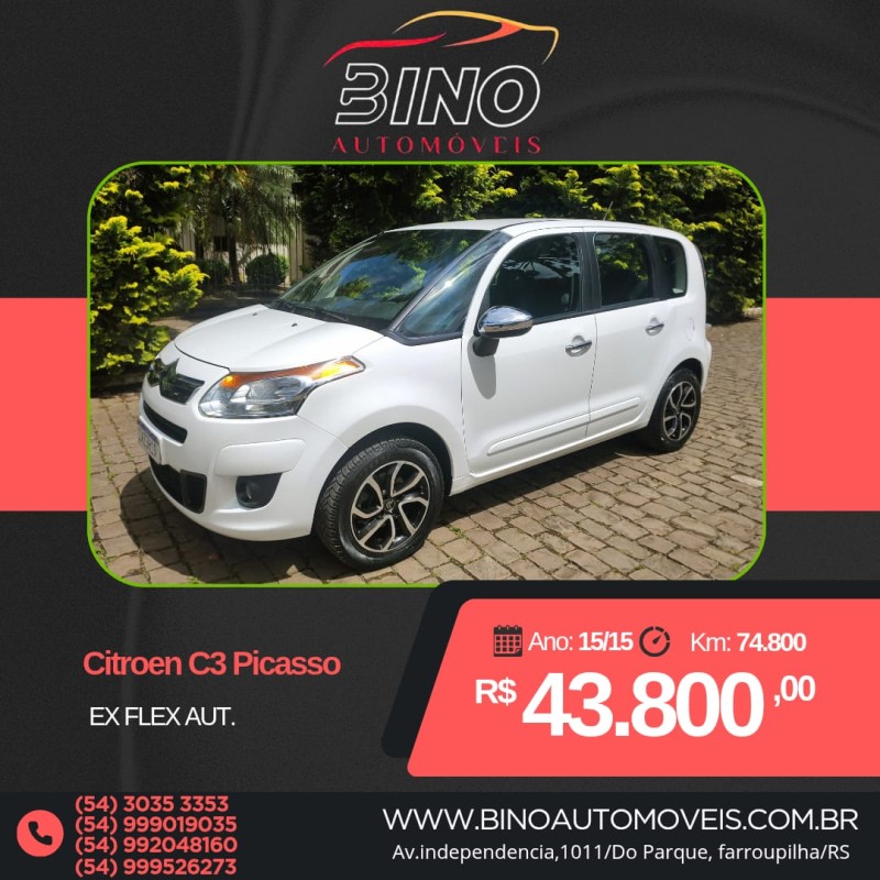 c3 1.6 exclusive 16v flex 4p automatico 2015 farroupilha