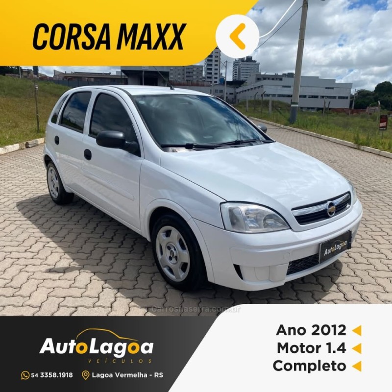 CORSA 1.4 MPFI MAXX 8V FLEX 4P MANUAL - 2012 - LAGOA VERMELHA