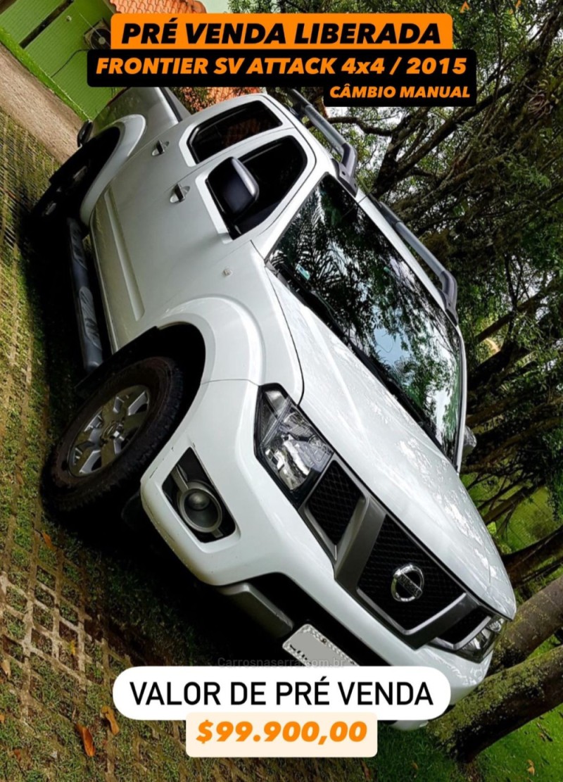 frontier 2.5 sv attack 4x4 cd turbo eletronic diesel 4p manual 2015 caxias do sul