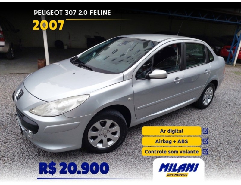 307 2.0 feline sedan 16v flex 4p manual 2007 bento goncalves