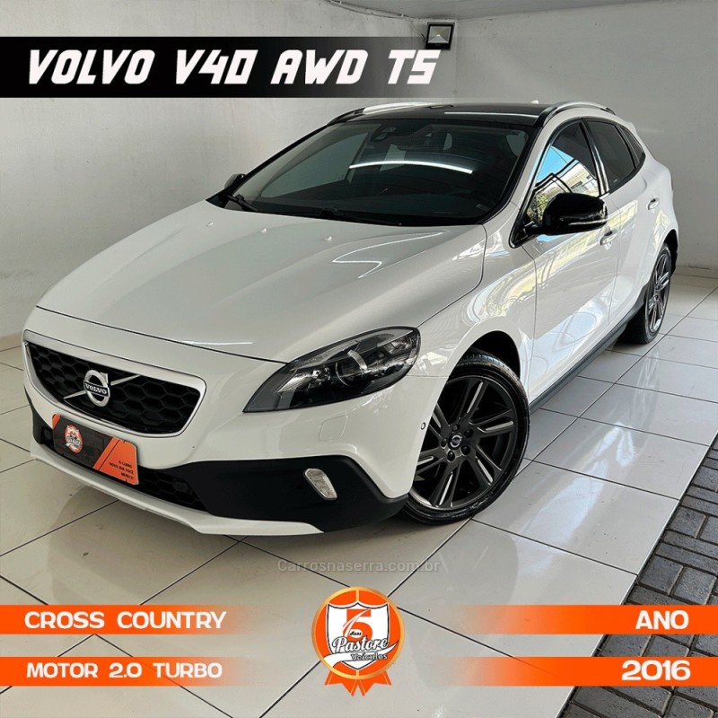 v40 2.0 t5 cross country awd turbo gasolina 4p automatico 2016 vacaria