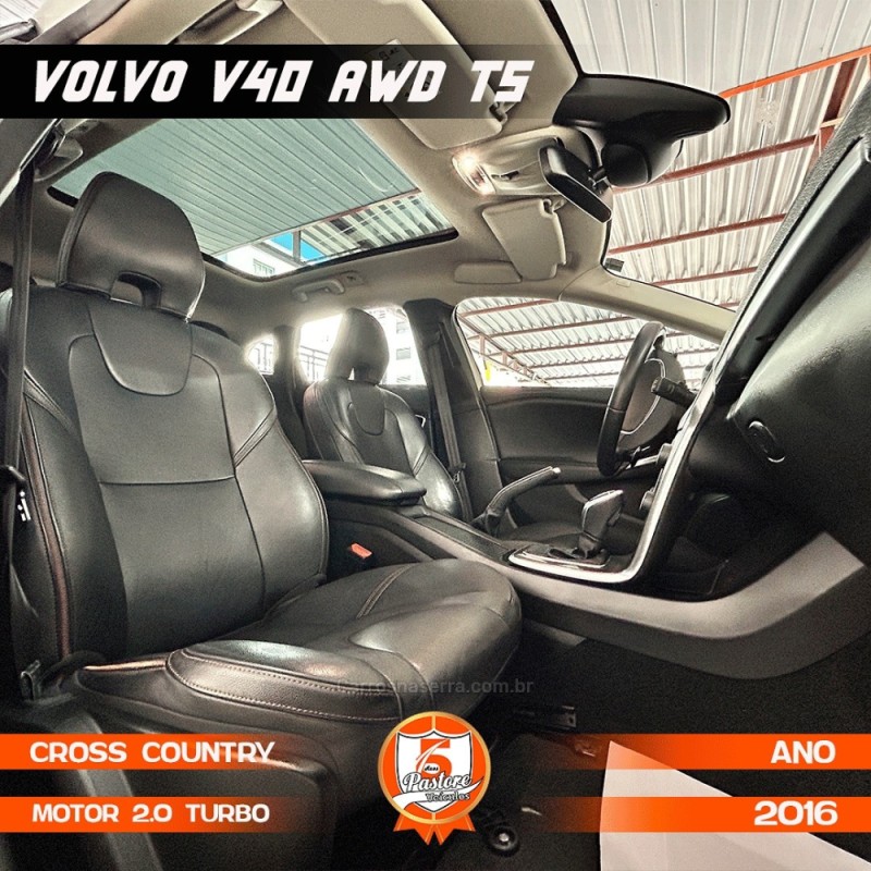 V40 2.0 T5 CROSS COUNTRY AWD TURBO GASOLINA 4P AUTOMÁTICO - 2016 - VACARIA