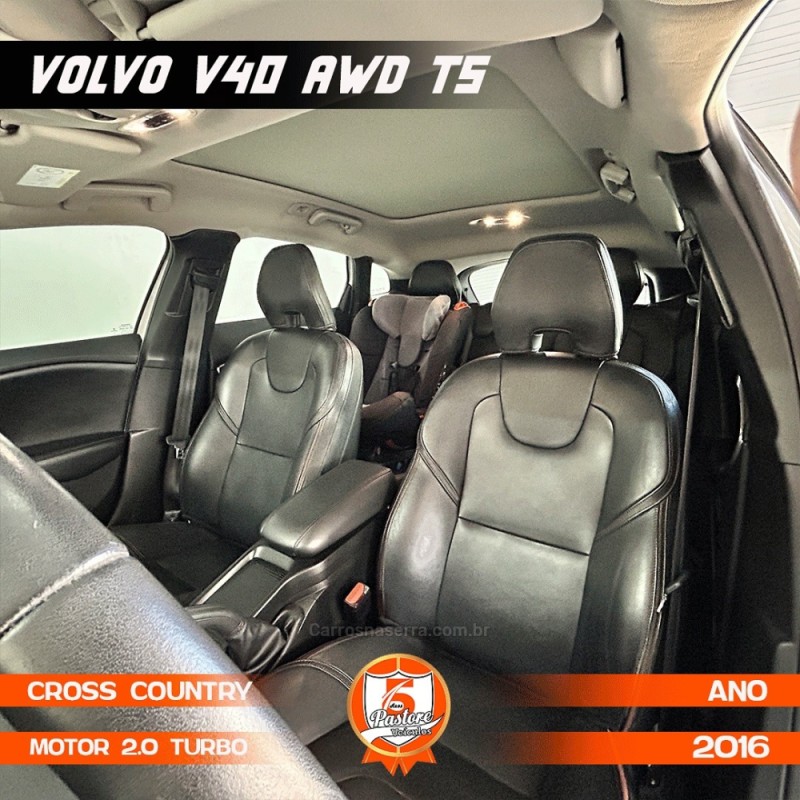 V40 2.0 T5 CROSS COUNTRY AWD TURBO GASOLINA 4P AUTOMÁTICO - 2016 - VACARIA