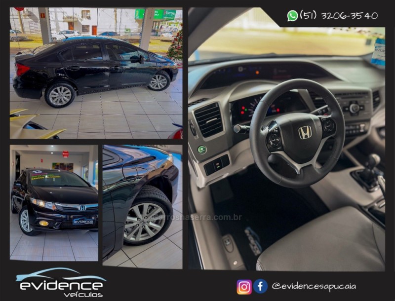 CIVIC 1.8 LXS 16V FLEX 4P MANUAL - 2013 - SAPUCAIA DO SUL