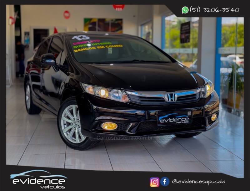 civic 1.8 lxs 16v flex 4p manual 2013 sapucaia do sul