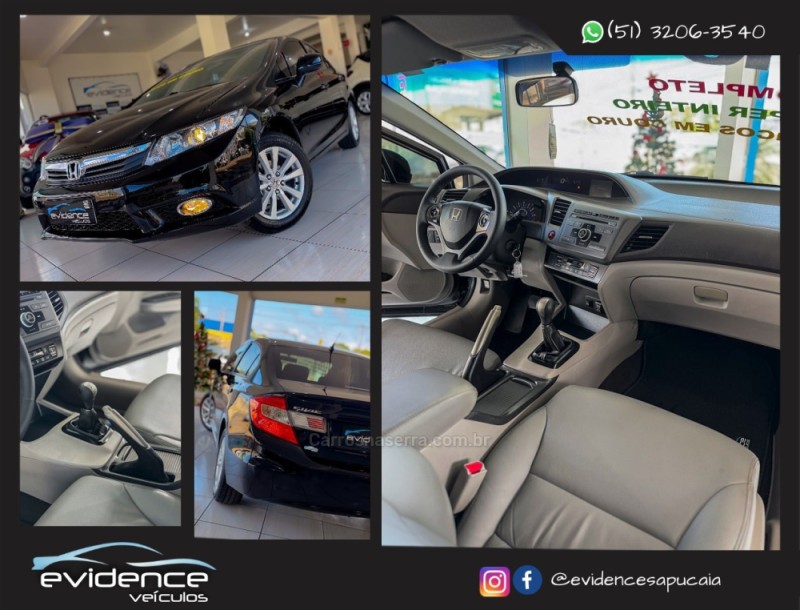 CIVIC 1.8 LXS 16V FLEX 4P MANUAL - 2013 - SAPUCAIA DO SUL